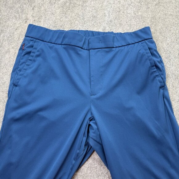 Bonobos Off Duty Pants Men L Blue 31" Elastic Waist Performance Tapered - Picture 4 of 16